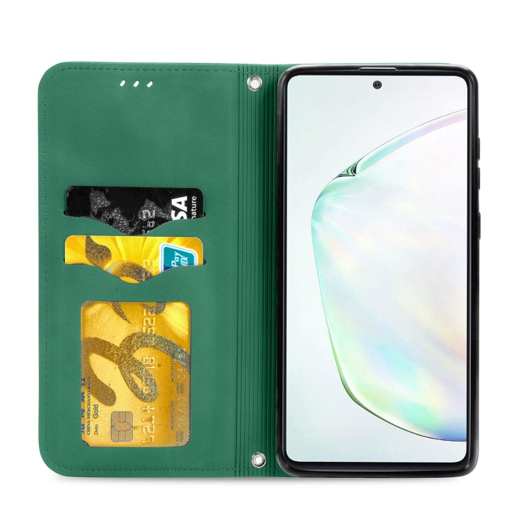 For Samsung Galaxy Note10 Lite / A81 Retro Skin Feel Business Magnetic Horizontal Flip Leather Case with Holder & Card Slots & Wallet & Photo Frame