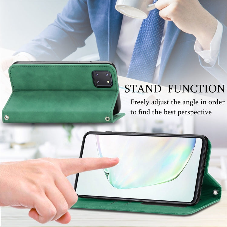 For Samsung Galaxy Note10 Lite / A81 Retro Skin Feel Business Magnetic Horizontal Flip Leather Case with Holder & Card Slots & Wallet & Photo Frame