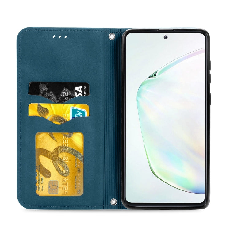 For Samsung Galaxy Note10 Lite / A81 Retro Skin Feel Business Magnetic Horizontal Flip Leather Case with Holder & Card Slots & Wallet & Photo Frame
