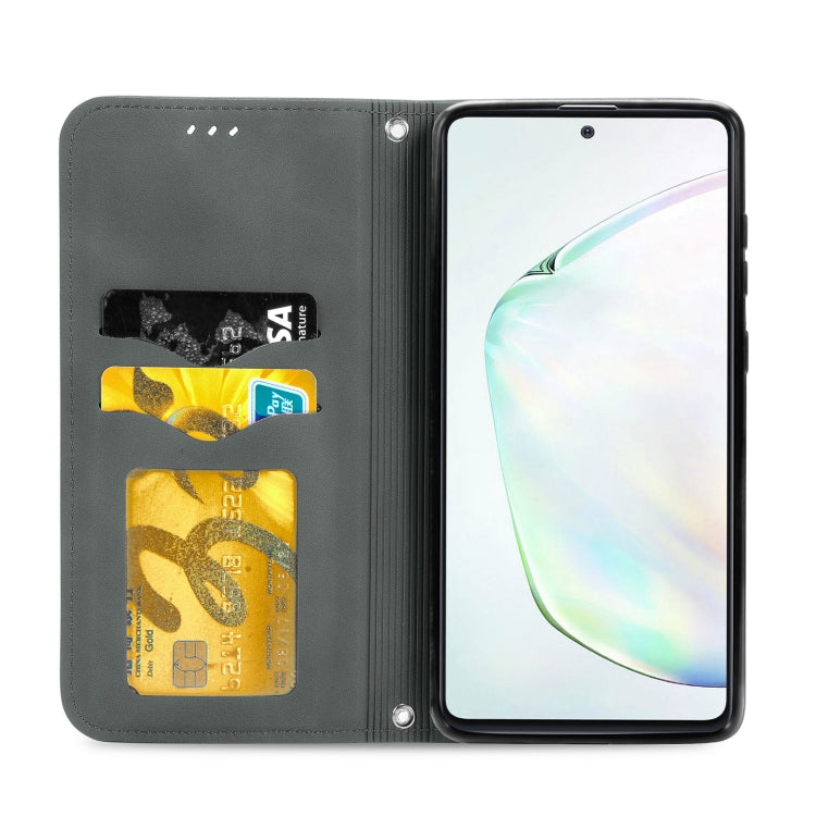 For Samsung Galaxy Note10 Lite / A81 Retro Skin Feel Business Magnetic Horizontal Flip Leather Case with Holder & Card Slots & Wallet & Photo Frame