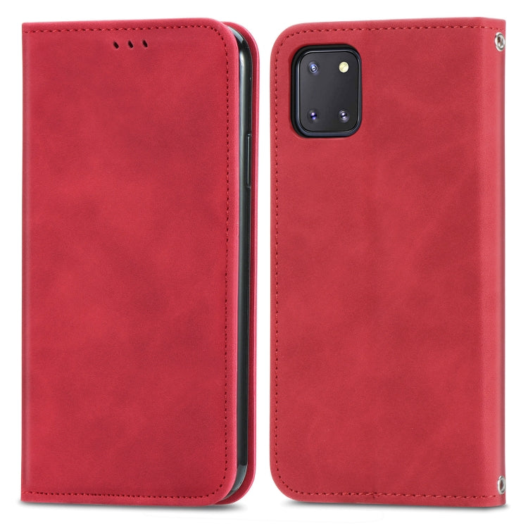 For Samsung Galaxy Note10 Lite / A81 Retro Skin Feel Business Magnetic Horizontal Flip Leather Case with Holder & Card Slots & Wallet & Photo Frame