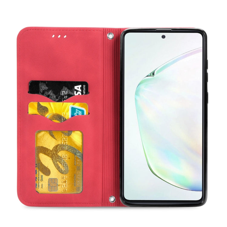 For Samsung Galaxy Note10 Lite / A81 Retro Skin Feel Business Magnetic Horizontal Flip Leather Case with Holder & Card Slots & Wallet & Photo Frame