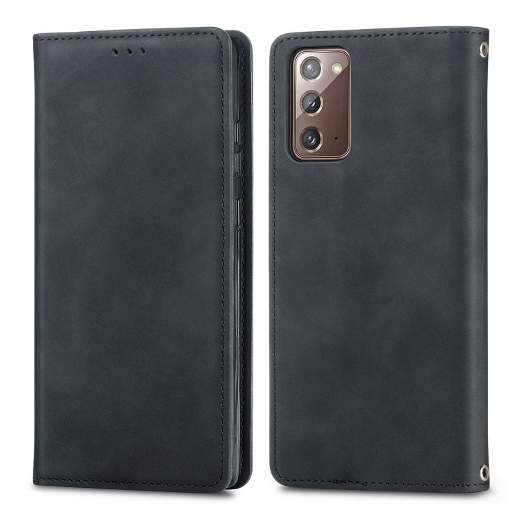 For Samsung Galaxy Note20 Retro Skin Feel Business Magnetic Horizontal Flip Leather Case with Holder & Card Slots & Wallet & Photo Frame