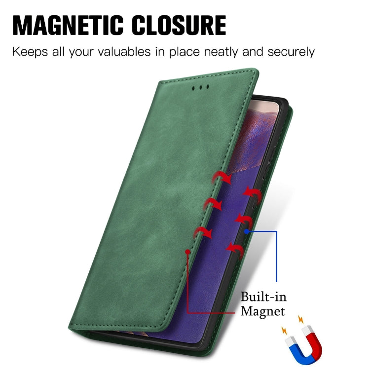 For Samsung Galaxy Note20 Retro Skin Feel Business Magnetic Horizontal Flip Leather Case with Holder & Card Slots & Wallet & Photo Frame