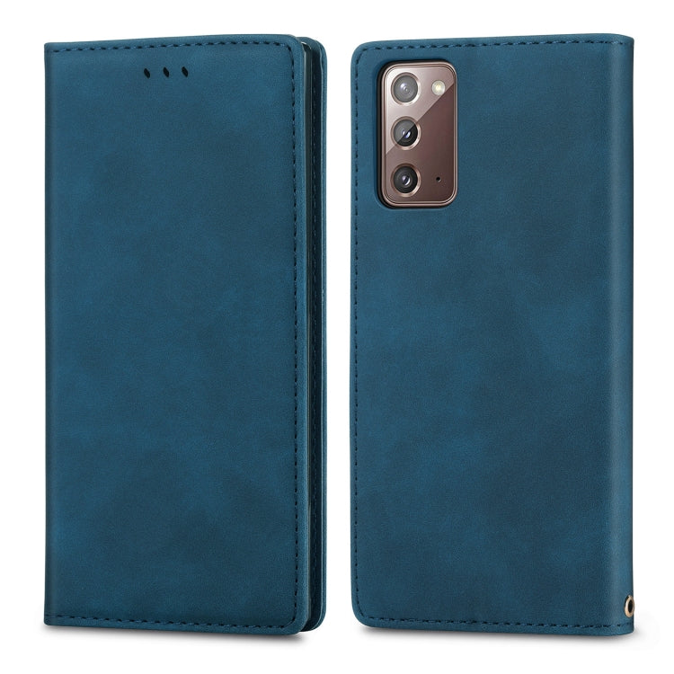 For Samsung Galaxy Note20 Retro Skin Feel Business Magnetic Horizontal Flip Leather Case with Holder & Card Slots & Wallet & Photo Frame