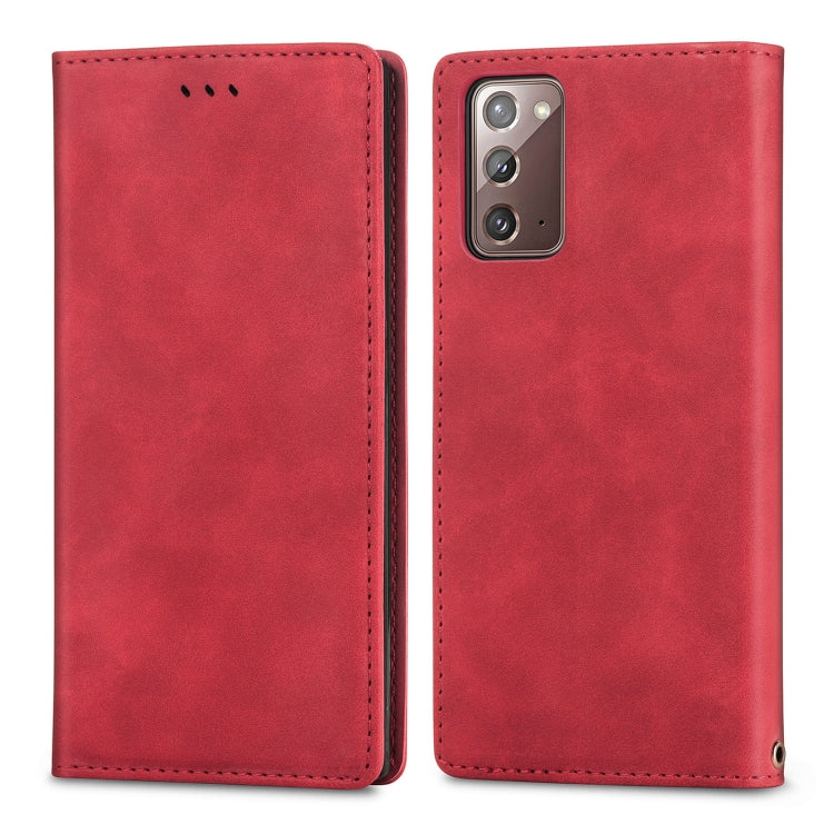 For Samsung Galaxy Note20 Retro Skin Feel Business Magnetic Horizontal Flip Leather Case with Holder & Card Slots & Wallet & Photo Frame