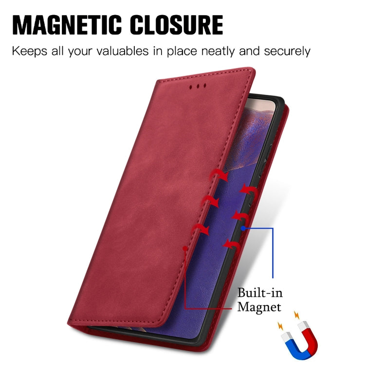 For Samsung Galaxy Note20 Retro Skin Feel Business Magnetic Horizontal Flip Leather Case with Holder & Card Slots & Wallet & Photo Frame
