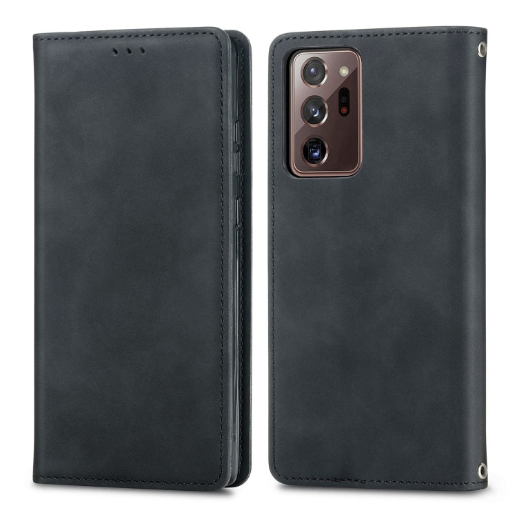 For Samsung Galaxy Note20 Ultra Retro Skin Feel Business Magnetic Horizontal Flip Leather Case with Holder & Card Slots & Wallet & Photo Frame