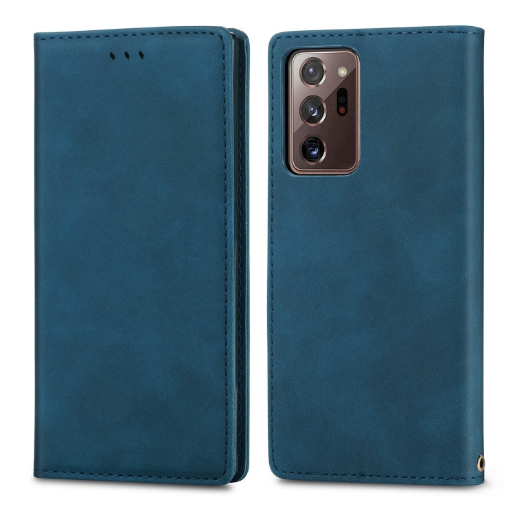 For Samsung Galaxy Note20 Ultra Retro Skin Feel Business Magnetic Horizontal Flip Leather Case with Holder & Card Slots & Wallet & Photo Frame