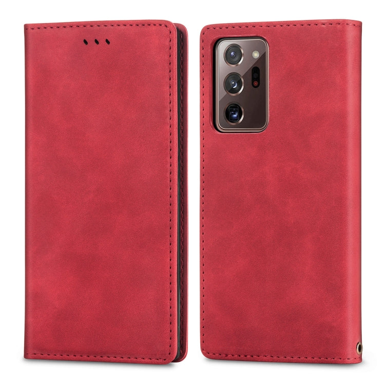 For Samsung Galaxy Note20 Ultra Retro Skin Feel Business Magnetic Horizontal Flip Leather Case with Holder & Card Slots & Wallet & Photo Frame