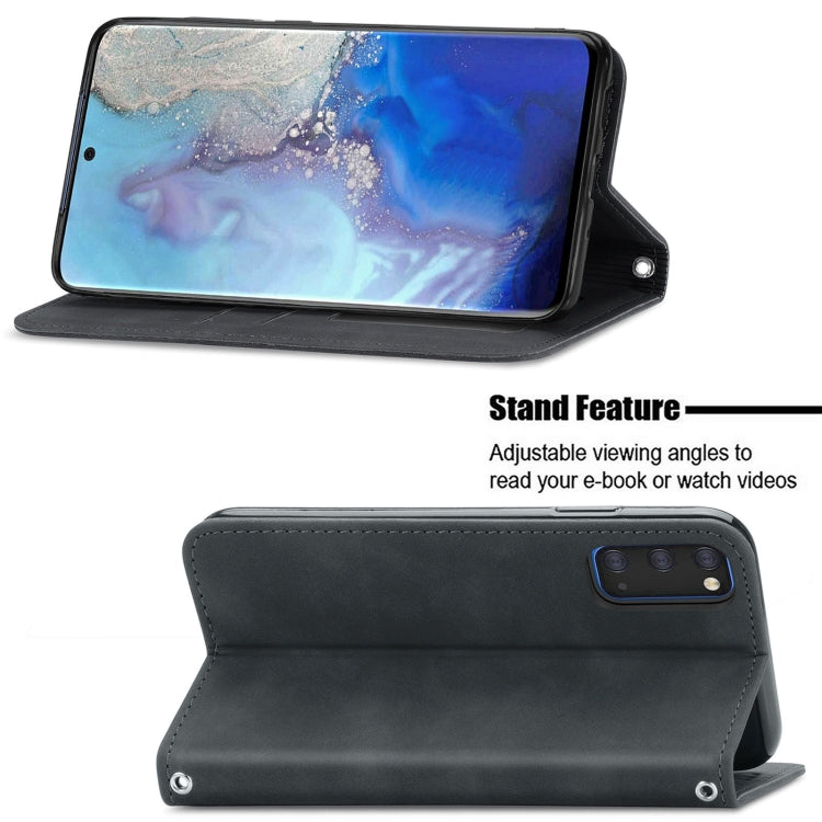 For Samsung Galaxy S20 Retro Skin Feel Business Magnetic Horizontal Flip Leather Case with Holder & Card Slots & Wallet & Photo Frame