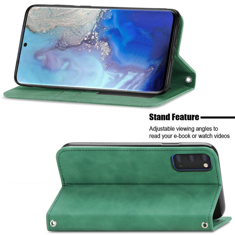 For Samsung Galaxy S20 Retro Skin Feel Business Magnetic Horizontal Flip Leather Case with Holder & Card Slots & Wallet & Photo Frame