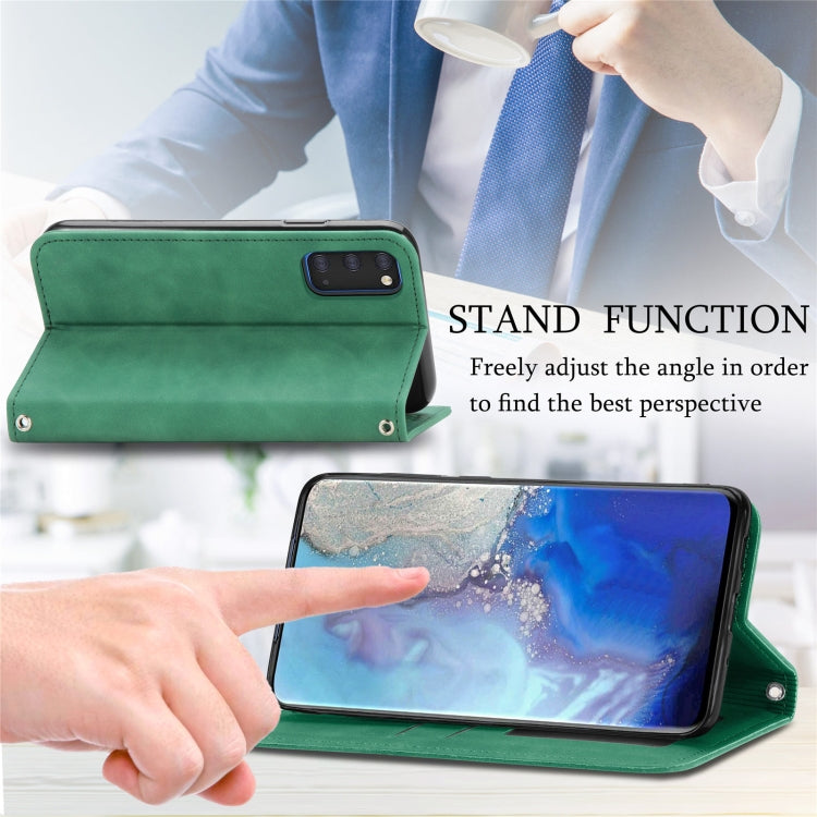 For Samsung Galaxy S20 Retro Skin Feel Business Magnetic Horizontal Flip Leather Case with Holder & Card Slots & Wallet & Photo Frame