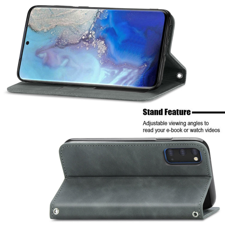 For Samsung Galaxy S20 Retro Skin Feel Business Magnetic Horizontal Flip Leather Case with Holder & Card Slots & Wallet & Photo Frame