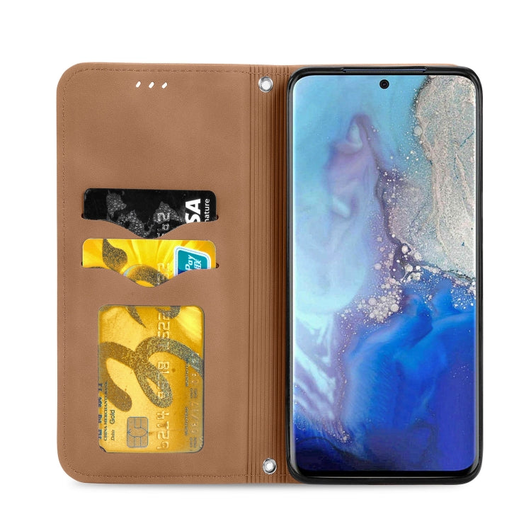 For Samsung Galaxy S20 Retro Skin Feel Business Magnetic Horizontal Flip Leather Case with Holder & Card Slots & Wallet & Photo Frame