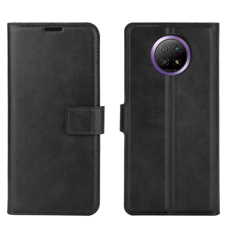 Retro Calf Pattern Buckle Horizontal Flip Leather Case with Holder & Card Slots & Wallet For Xiaomi Redmi Note 9 5G