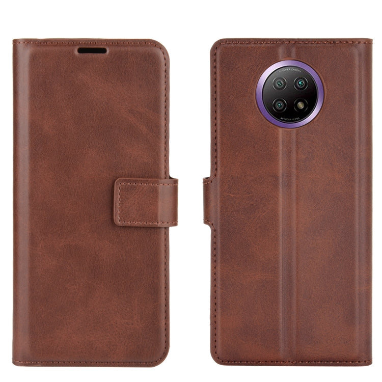 Retro Calf Pattern Buckle Horizontal Flip Leather Case with Holder & Card Slots & Wallet For Xiaomi Redmi Note 9 5G