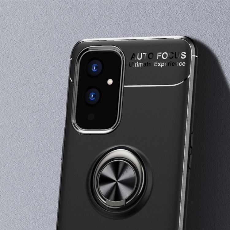 For OnePlus 9 Metal Ring Holder 360 Degree Rotating TPU Case