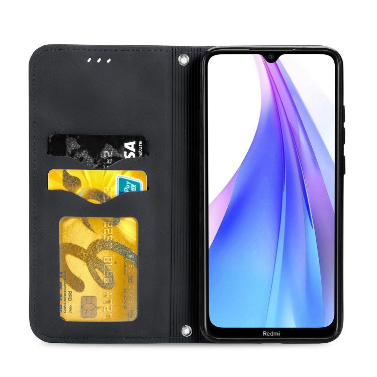 For Xiaomi Redmi Note 8 Retro Skin Feel Business Magnetic Horizontal Flip Leather Case With Holder & Card Slots & Wallet & Photo Frame