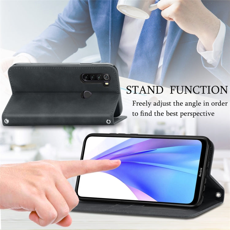 For Xiaomi Redmi Note 8 Retro Skin Feel Business Magnetic Horizontal Flip Leather Case With Holder & Card Slots & Wallet & Photo Frame
