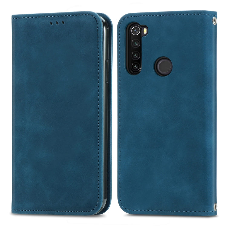 For Xiaomi Redmi Note 8 Retro Skin Feel Business Magnetic Horizontal Flip Leather Case With Holder & Card Slots & Wallet & Photo Frame