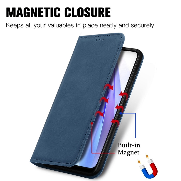 For Xiaomi Redmi Note 8 Retro Skin Feel Business Magnetic Horizontal Flip Leather Case With Holder & Card Slots & Wallet & Photo Frame
