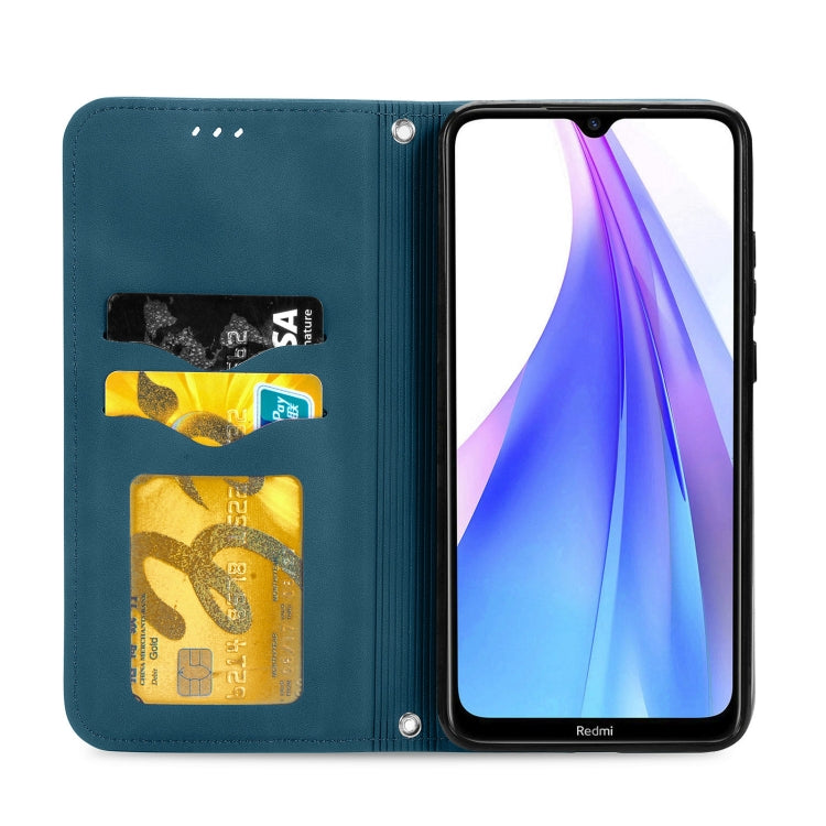 For Xiaomi Redmi Note 8 Retro Skin Feel Business Magnetic Horizontal Flip Leather Case With Holder & Card Slots & Wallet & Photo Frame
