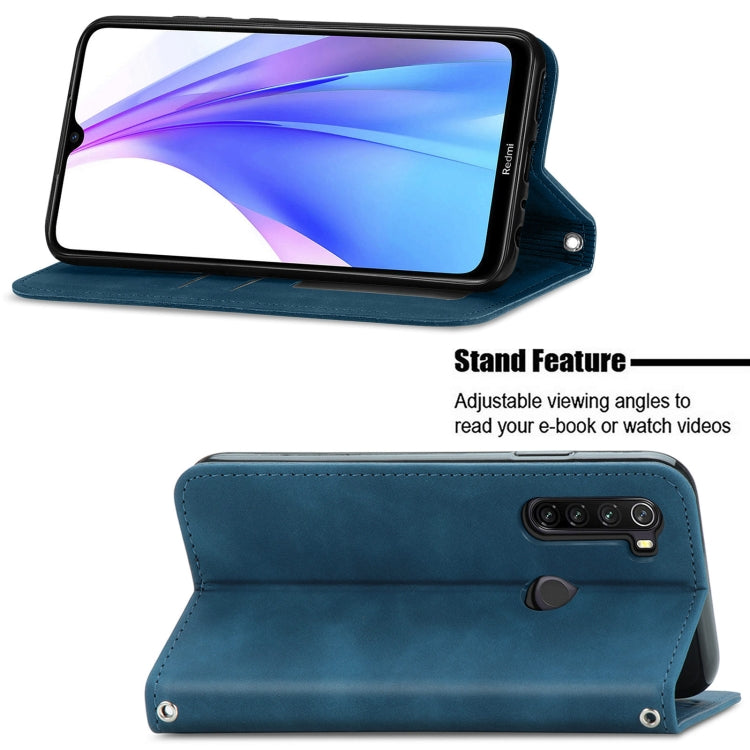 For Xiaomi Redmi Note 8 Retro Skin Feel Business Magnetic Horizontal Flip Leather Case With Holder & Card Slots & Wallet & Photo Frame