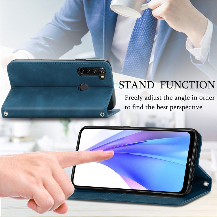 For Xiaomi Redmi Note 8 Retro Skin Feel Business Magnetic Horizontal Flip Leather Case With Holder & Card Slots & Wallet & Photo Frame