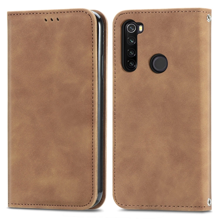 For Xiaomi Redmi Note 8 Retro Skin Feel Business Magnetic Horizontal Flip Leather Case With Holder & Card Slots & Wallet & Photo Frame