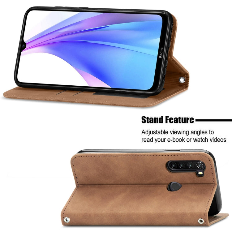 For Xiaomi Redmi Note 8 Retro Skin Feel Business Magnetic Horizontal Flip Leather Case With Holder & Card Slots & Wallet & Photo Frame