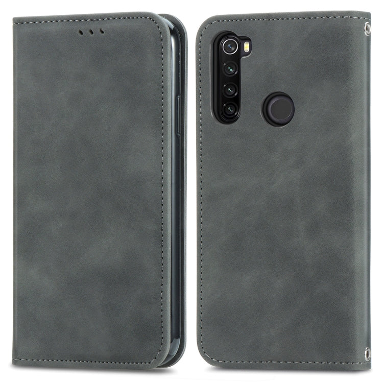 For Xiaomi Redmi Note 8 Retro Skin Feel Business Magnetic Horizontal Flip Leather Case With Holder & Card Slots & Wallet & Photo Frame