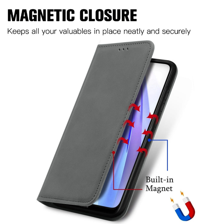 For Xiaomi Redmi Note 8 Retro Skin Feel Business Magnetic Horizontal Flip Leather Case With Holder & Card Slots & Wallet & Photo Frame