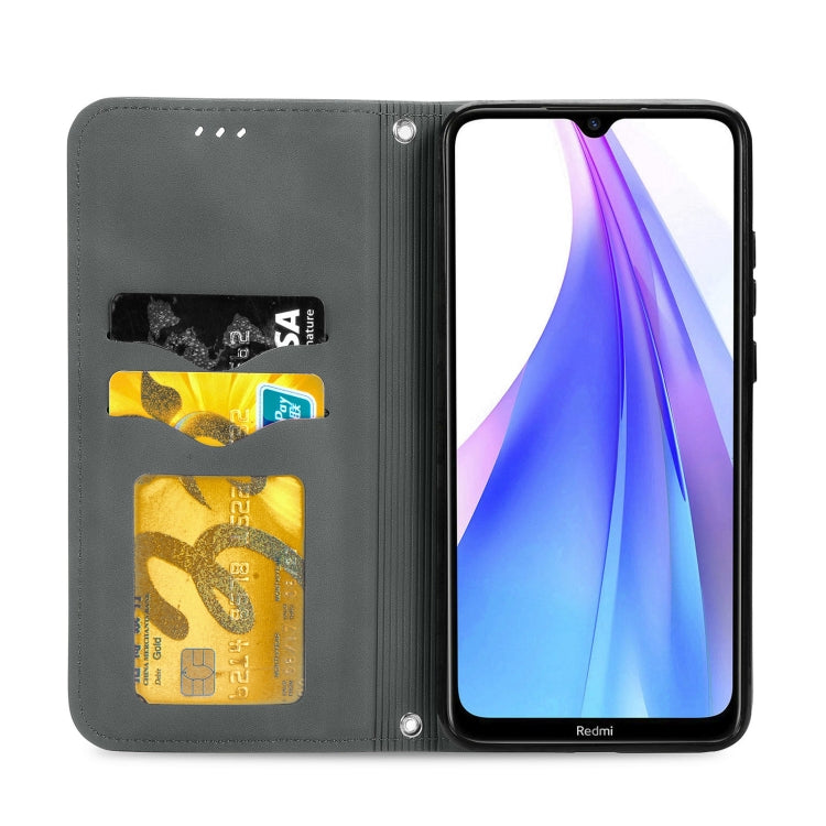 For Xiaomi Redmi Note 8 Retro Skin Feel Business Magnetic Horizontal Flip Leather Case With Holder & Card Slots & Wallet & Photo Frame