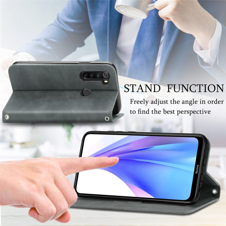 For Xiaomi Redmi Note 8 Retro Skin Feel Business Magnetic Horizontal Flip Leather Case With Holder & Card Slots & Wallet & Photo Frame