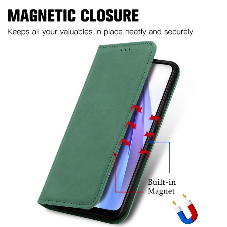 For Xiaomi Redmi Note 8 Retro Skin Feel Business Magnetic Horizontal Flip Leather Case With Holder & Card Slots & Wallet & Photo Frame