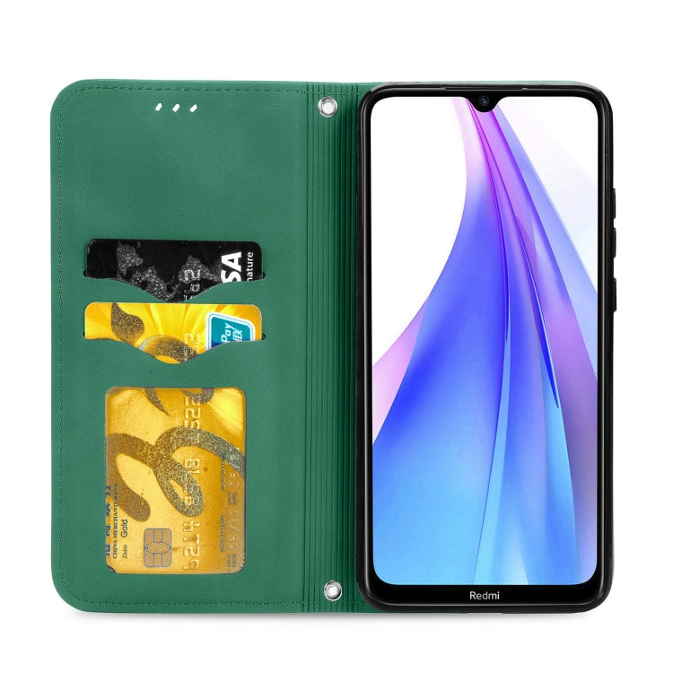 For Xiaomi Redmi Note 8 Retro Skin Feel Business Magnetic Horizontal Flip Leather Case With Holder & Card Slots & Wallet & Photo Frame