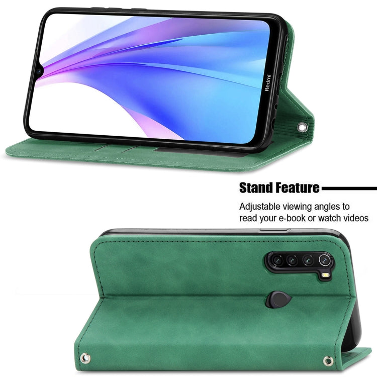 For Xiaomi Redmi Note 8 Retro Skin Feel Business Magnetic Horizontal Flip Leather Case With Holder & Card Slots & Wallet & Photo Frame