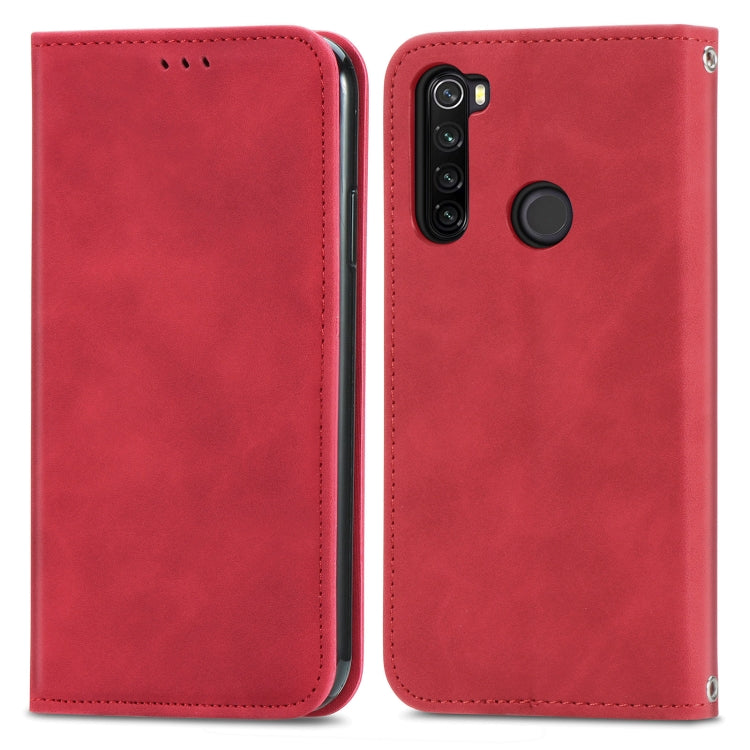For Xiaomi Redmi Note 8 Retro Skin Feel Business Magnetic Horizontal Flip Leather Case With Holder & Card Slots & Wallet & Photo Frame