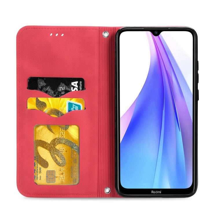For Xiaomi Redmi Note 8 Retro Skin Feel Business Magnetic Horizontal Flip Leather Case With Holder & Card Slots & Wallet & Photo Frame