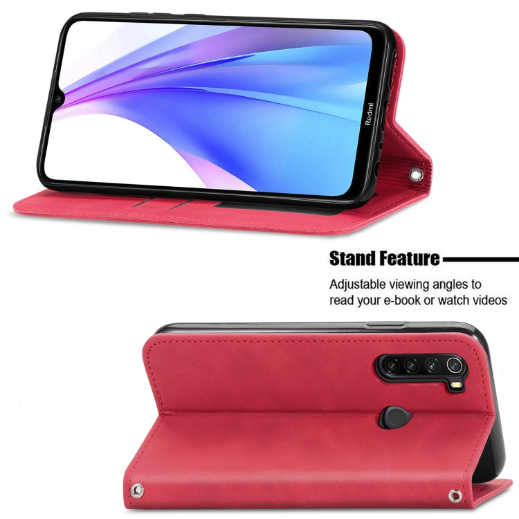 For Xiaomi Redmi Note 8 Retro Skin Feel Business Magnetic Horizontal Flip Leather Case With Holder & Card Slots & Wallet & Photo Frame