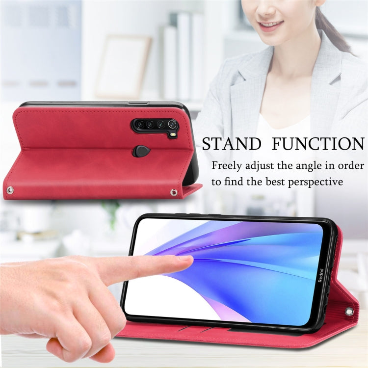 For Xiaomi Redmi Note 8 Retro Skin Feel Business Magnetic Horizontal Flip Leather Case With Holder & Card Slots & Wallet & Photo Frame