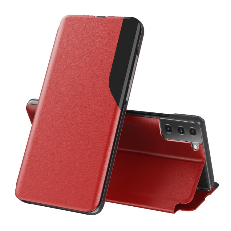 For Samsung Galaxy S21+ 5G Attraction Flip Holder Leather Phone Case