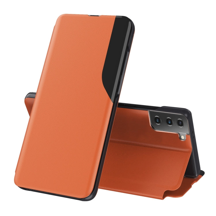 For Samsung Galaxy S21+ 5G Attraction Flip Holder Leather Phone Case