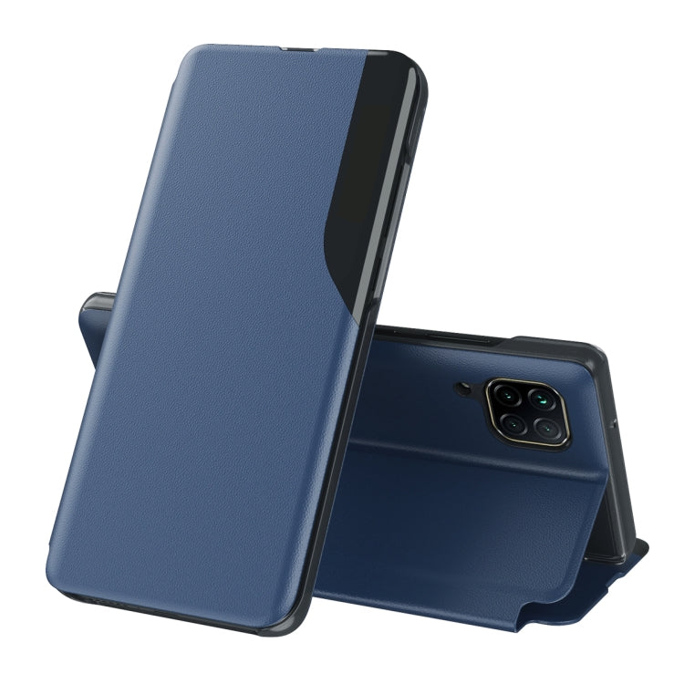 For Samsung Galaxy A12 Attraction Flip Holder Leather Phone Case