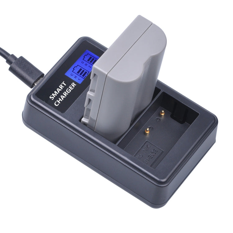 For Nikon EN-EL3E / EL3 Smart LCD Display USB Dual-Channel Charger