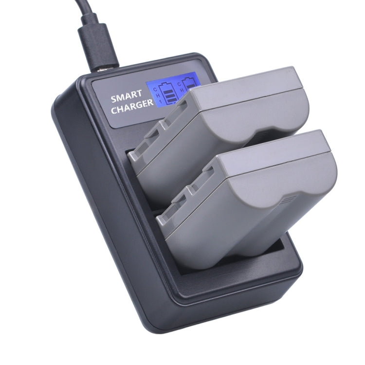 For Nikon EN-EL3E / EL3 Smart LCD Display USB Dual-Channel Charger