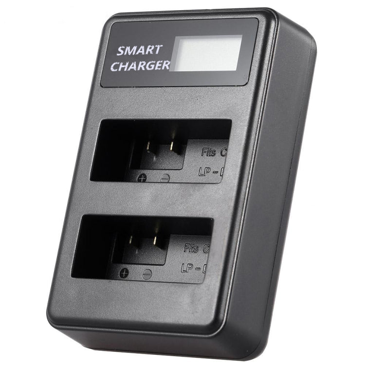 For Canon LP-E8 Smart LCD Display USB Dual-Channel Charger