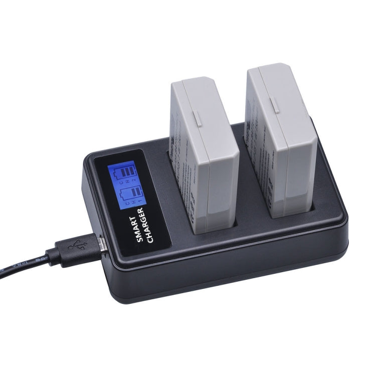 For Canon LP-E5 Smart LCD Display USB Dual-Channel Charger