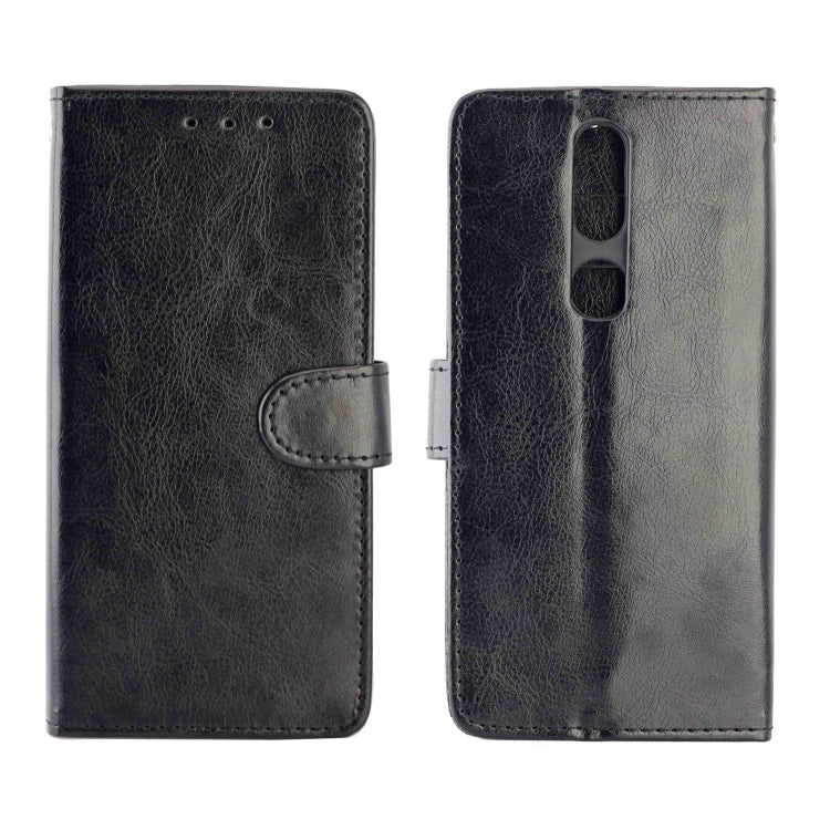 For Nokia 2.4 Crazy Horse Texture Leather Horizontal Flip Protective Case with Holder & Card Slots & Wallet & Photo Frame